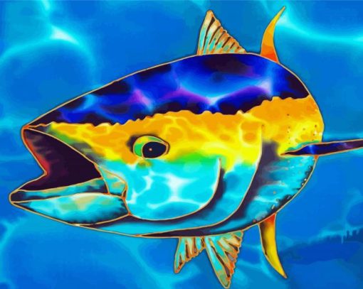 Aesthetic Yellow Fin Tuna Paint By Number