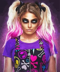 Alexa Bliss Halloween Paint By Number