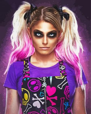 Alexa Bliss Halloween Paint By Number