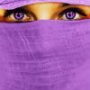 Arab Lady With Purple Eyes Paint By Number