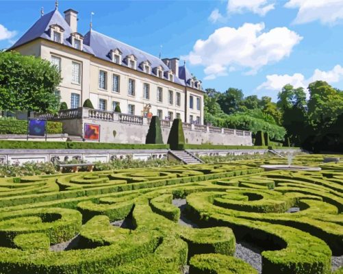 Auvers Sur Oise Castle Paint By Number