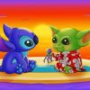 Baby Yoda And Stitch Paint By Number