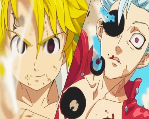 Ban And Meliodas Paint By Number