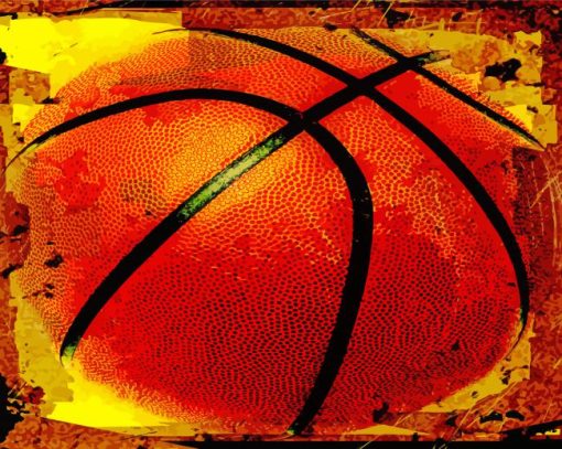 Basketball Abstract Paint By Number