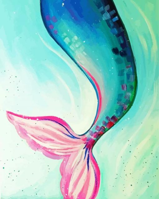 Beautiful Mermaid Tail Art Paint By Number