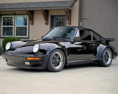 Black 911 Turbo Paint By Number