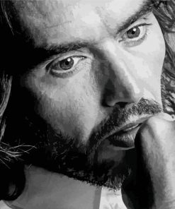 Black And White Russell Brand Paint By Number