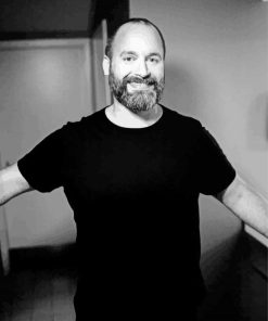 Black And White Tom Segura Paint By Number
