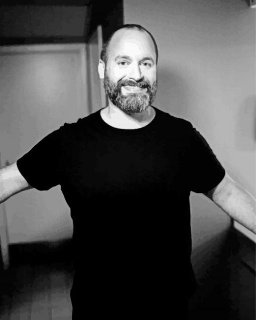 Black And White Tom Segura Paint By Number