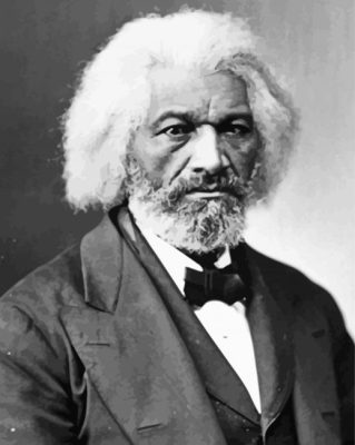 Black And White Frederick Douglass Paint By Number