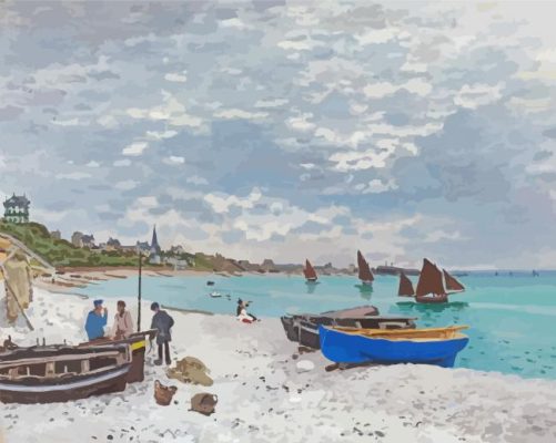 Claude Monet Boats Art Paint By Number