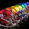 Colorful NFL Helmets Paint By Number