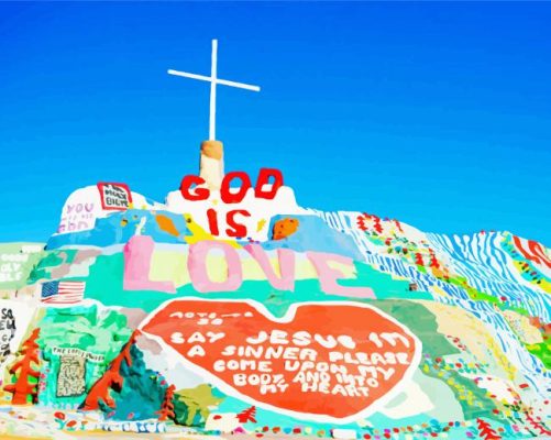 Colorful Salvation Mountain Paint By Number