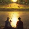 Cool Friends Fishing Art Paint By Number