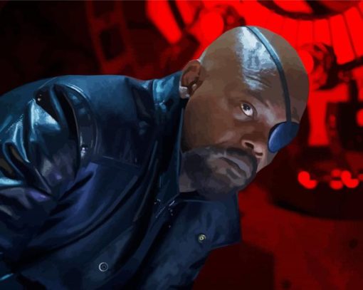 Cool Nick Fury Paint By Number