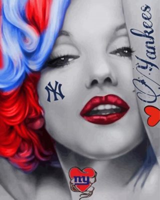 Cool Tattooed Marilyn Monroe Paint By Number