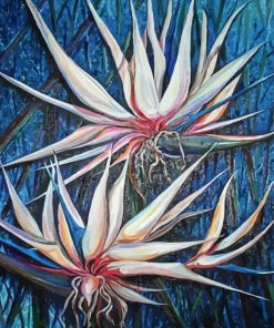 Cool White Bird Of Paradise Paint By Number