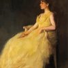 Cool Woman In A Yellow Dress Paint By Number
