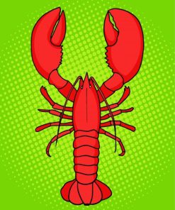 Crayfish Illustration Paint By Number