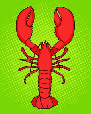 Crayfish Illustration Paint By Number