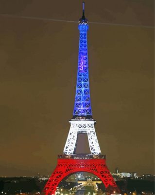 Eiffel Tower Light France Paint By Number