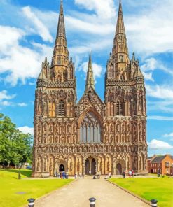 England Lichfield Cathedral Paint By Number