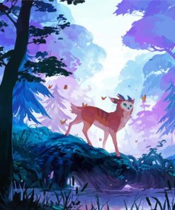 Fantasy Deer By The River Paint By Number