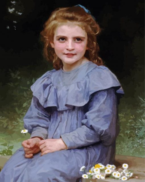 Girl By William Adolphe Paint By Number