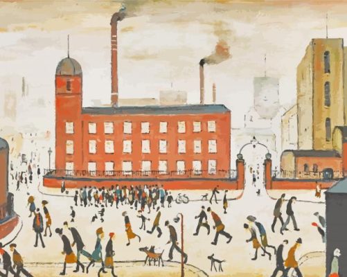 L S Lowry Art Paint By Number