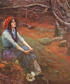 Lonely Woman Stanhope Forbes Paint By Number