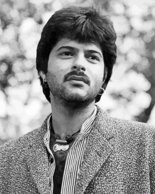 Monochrome Young Anil Kapoor Paint By Number
