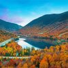 New England In The Fall Foliage View Paint By Number
