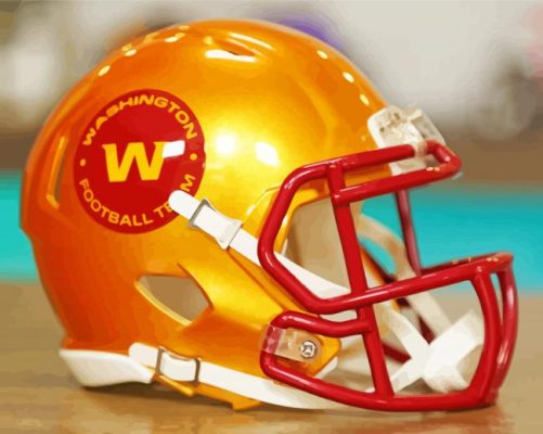 New Washington Commanders Helmet Paint By Number