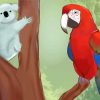 Parrot And Koala Paint By Number
