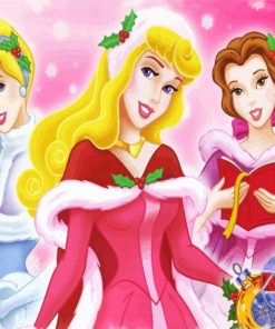 Princesses Disney Christmas Paint By Number