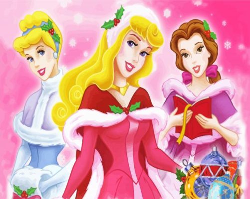 Princesses Disney Christmas Paint By Number