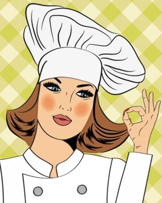 Professional Girl Chef Paint By Number