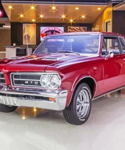 Red 1964 GTO Car Paint By Number