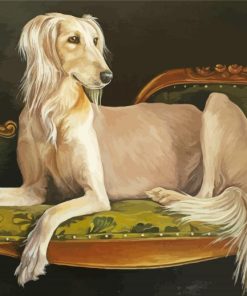 Saluki Dog Animal Art Paint By Number