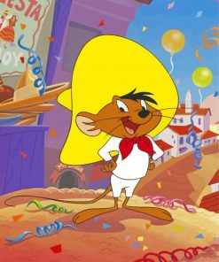 Speedy Gonzales Cartoon Character Paint By Number