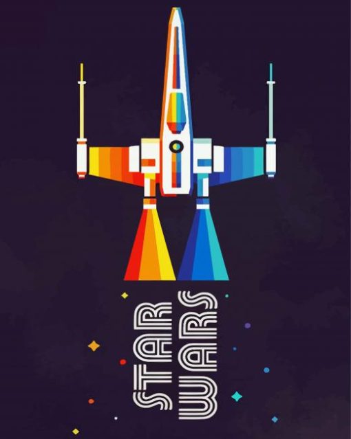 Star Wars Ship Poster Paint By Number
