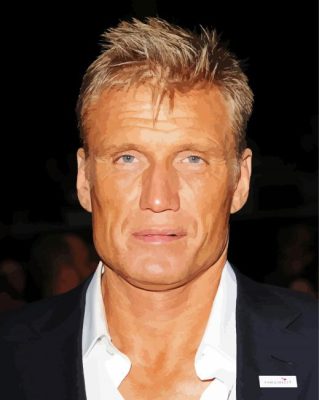 The Actor Dolph Lundgren Paint By Number