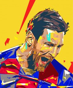The Footballer Messi Pop Art Paint By Number