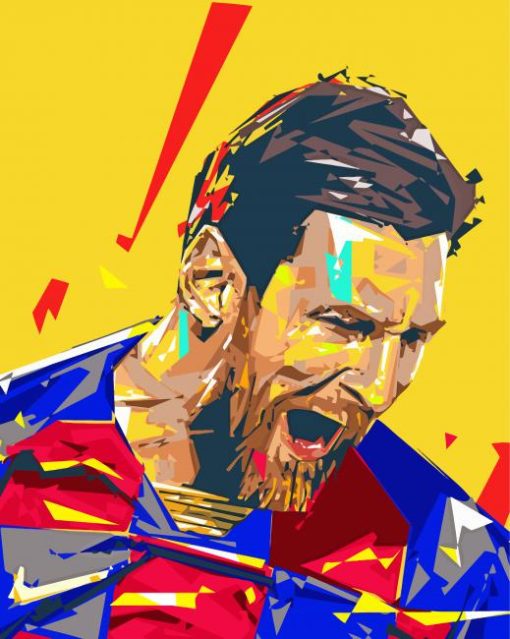 The Footballer Messi Pop Art Paint By Number