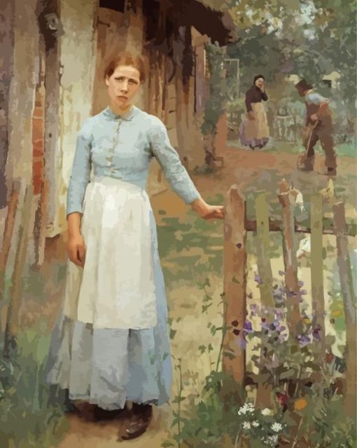 The Girl At The Gate Paint By Number