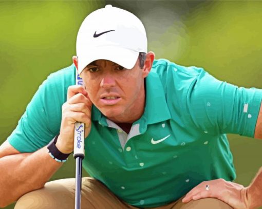 The Golfer Rory McIlroy Paint By Number