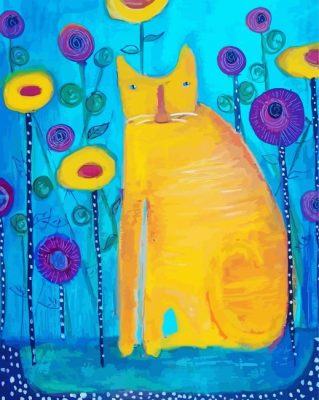 The Yellow Fat Cat Paint By Number