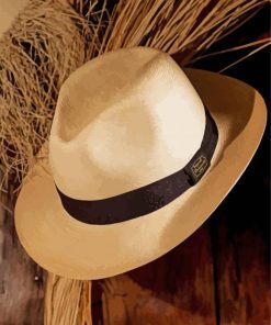 Vintage Panama Hat Paint By Number