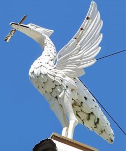 White Liver Bird Paint By Number