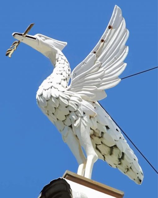 White Liver Bird Paint By Number